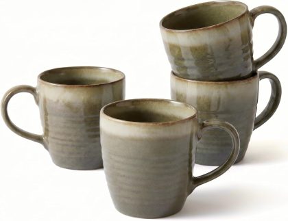 Glaze Ceramic Coffee Mugs 4 Pack
