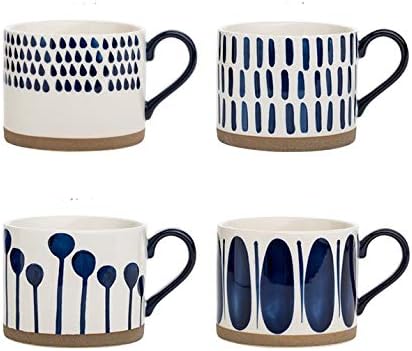 Colorful Hand Painted Ceramic Mugs
